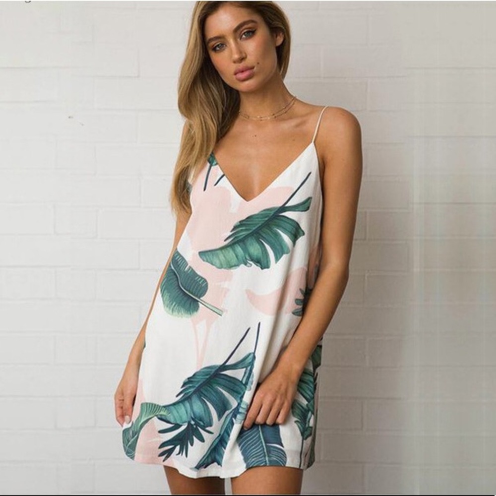 🌴Palm Print Dress